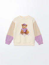 Lcw Kids Crew Neck Girl'S Thick Sweatshirt