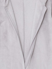 Lcw Young Gray Hooded Embroidered Long Sleeve Women'S Sleeping Bag