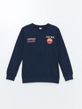 Lcw Kids Navy Blue Crew Neck Boy T-Shirt