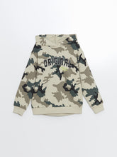 Lcw Kids Khaki Hooded Boy Sweatshirt