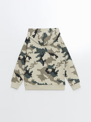 Lcw Kids Khaki Hooded Boy Sweatshirt