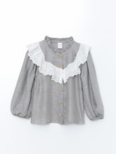 Lcw Kids Gray Long Sleeve Girl Shirt