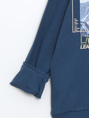 Lcw Kids Indigo Crew Neck Boy T-Shirt