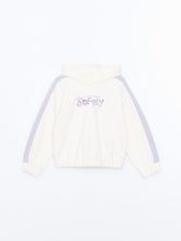 Lcw Kids Ecru Hooded Girls Thick Sweatshirt