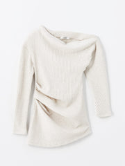 XSIDE
Claret Red Boat Neck Women's Bodysuit