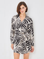 LCW Vision
Black Printed Shirt Collar Patterned Women's Dress