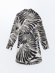 LCW Vision
Black Printed Shirt Collar Patterned Women's Dress