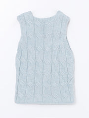 LCW Vision
Light Blue Crew Neck Self-Patterned Women's Knitwear Vest