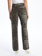 LCW Modest
Camel Hair Printed Leopard Patterned Straight Fit Women's Jeans
