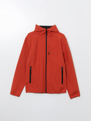 Xside Black Standard Fit Hooded Men Coat