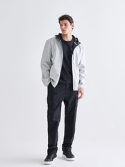 Xside Black Standard Fit Hooded Men Coat