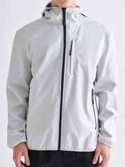 Xside Black Standard Fit Hooded Men Coat