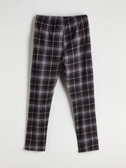 Lc Waikiki Black Standard Pattern Plaid Men Pajama Bottoms
