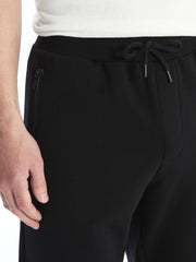 Xside Black Slim Fit Men Thick Jogger Sweatpants