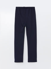 LCW Kids Navy Blue Elastic Waist Basic Boys Tracksuit Bottoms