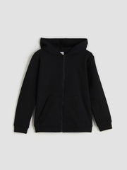 LCW Kids Blue Hooded Boys Zippered Sweatshirt