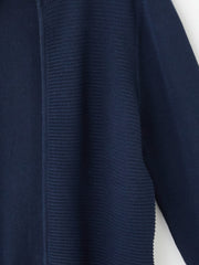 LCW Kids Black Stand Collar Textured BoyS Knitwear Cardigan