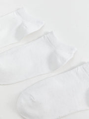 LCW Kids White Basic Boys Ankle Socks 5-Pack