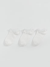 LCW Kids White Lace Detailed Girls Booties Socks 3-Pack