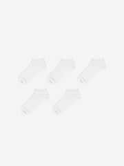 LCW Dream White Women Plain Ankle Socks 5-Pack