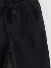 LCW Kids Black Elastic Waist Boy Jean Trousers