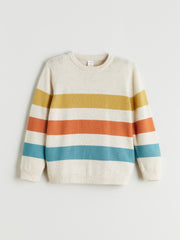 LCW Kids Mixed Crew Neck Long Sleeve Baby Boy Knitwear Sweater