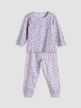 Lc Waikiki Lilac Crew Neck Girls Pajama Set