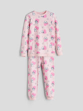 LCW Kids Crew Neck Printed Girls Pyjama Set