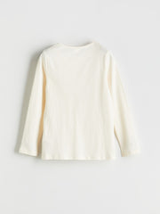 LCW Kids Ecru Crew Neck Girls Pajama Set