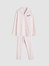 LCW Kids White Shirt Collar Girls Pajama Set