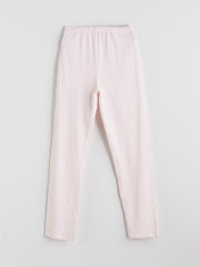 LCW Kids White Shirt Collar Girls Pajama Set