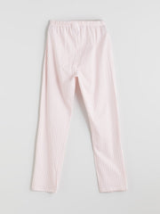 LCW Kids White Shirt Collar Girls Pajama Set