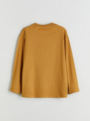 LCW Kids Beige Crew Neck Boys T-Shirt