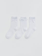 LCW Kids White Girls Ankle Socks 3-Pack