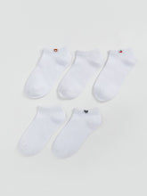 LCW Kids White Girls Booties Socks 5-Pack