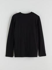 LCW Kids Black Crew Neck Boys T-Shirt