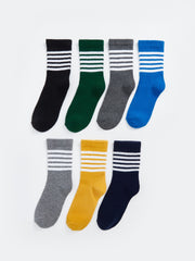 LCW Kids Mixed Striped Boys Ankle Socks 7-Pack