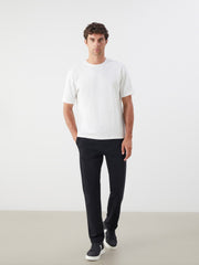 LCW Classic Black Plus Size Standard Fit Men Tracksuit Bottoms