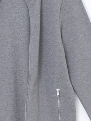 LCW Classic Gray Stand Collar Long Sleeve Men Zippered Sweatshirt