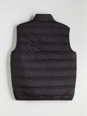 LCW Vision Black Standard Fit Stand Collar Men Puffer Vest