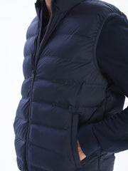 LCW Vision Black Standard Fit Stand Collar Men Puffer Vest