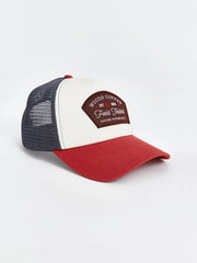 LCW Accessories Beige Embroidered Men Cap Hat