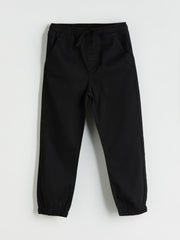 LCW Kids Black Elastic Waist Boy Jogger Pants