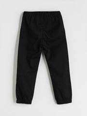 LCW Kids Black Elastic Waist Boy Jogger Pants