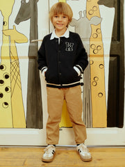 LCW Kids Black Elastic Waist Boy Jogger Pants