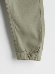 LCW Kids Black Elastic Waist Boy Jogger Pants