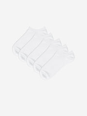 LCW Dream White Women Plain Ankle Socks 5-Pack