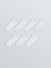 LCW Accessories White Men Ankle Socks 7-Pack
