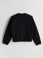 LCW Kids Black Long Sleeve Girls College Jacket