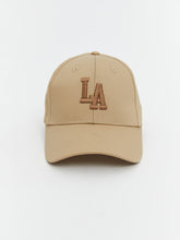 LCW Accessories Brown La Embroidered Men Cap Hat
